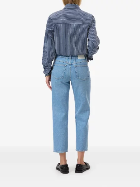 Cropp blugi drepți Closed albastru