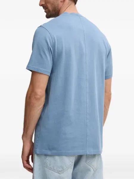 Tricou Samsøe Samsøe cu decolteu rotund albastru