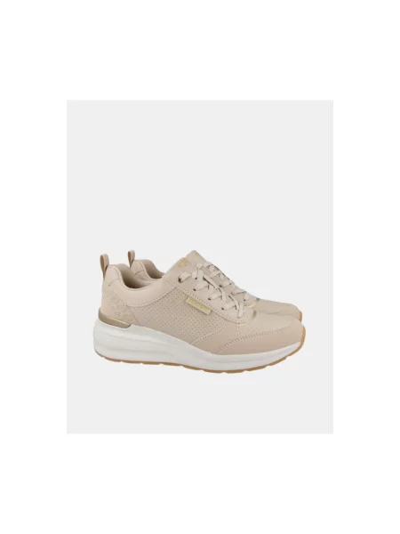 Bodkované tenisky Skechers béžová