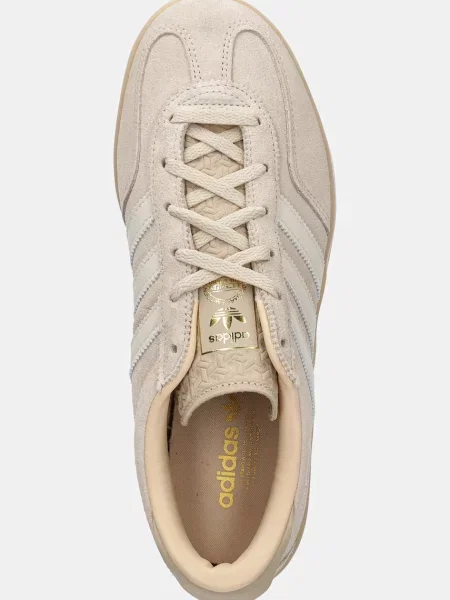 Замшеві кросівки adidas Originals Gazelle Stack бежевий