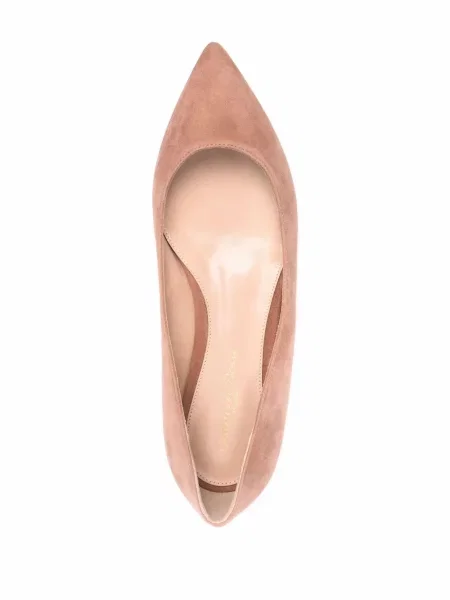 Balerini Gianvito Rossi din piele de căprioară