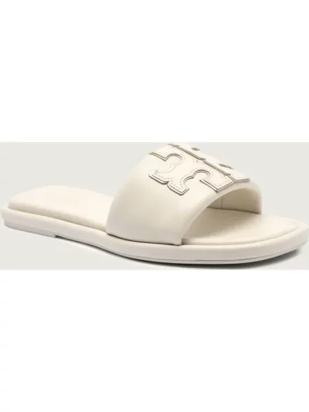 TORY BURCH De piele șlapi DOUBLE T SPORT SLIDE
