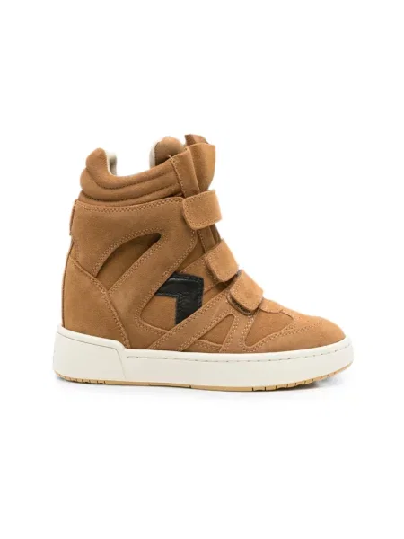 Sneakersy Isabel Marant brązowe