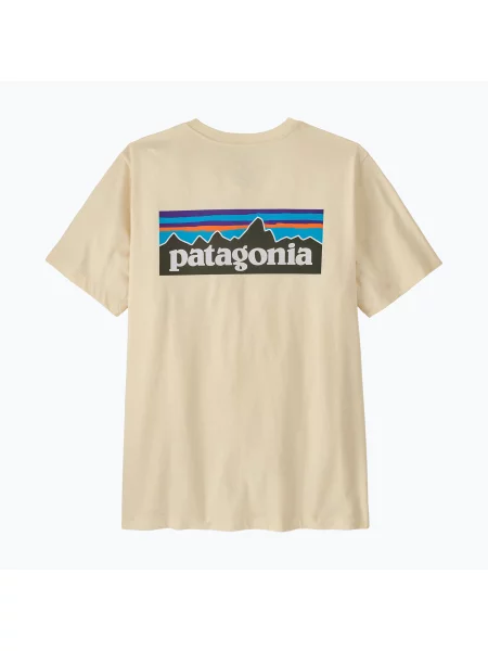 Tricou pentru bărbați Patagonia Logo undyed natural