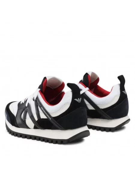 Sneakersy Emporio Armani skórzane czarne