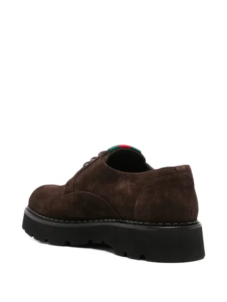 Pantofi derby John Harrison din piele de căprioară maro