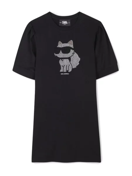 Každodenní šaty Karl Lagerfeld Kids černé