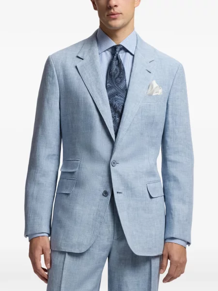 Μπλέιζερ Ralph Lauren Purple Label διπλόκουμπα μπλε