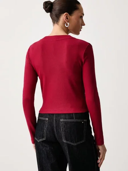 Calvin Klein Jeans longsleeve z czerwona