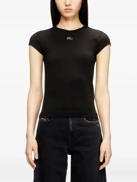 Tricou Diesel cu broderie negru