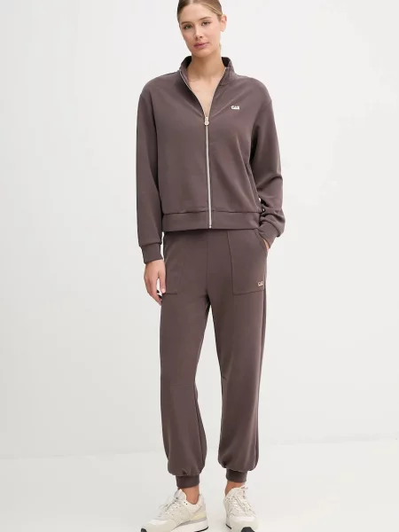 Однотонный свитер Ea7 Emporio Armani коричневый