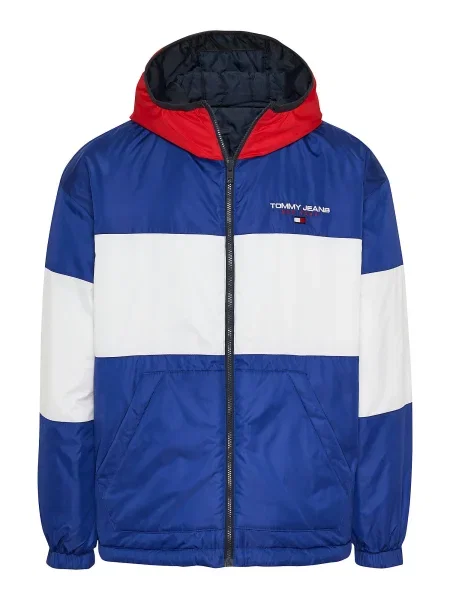 Geacă de blugi Tommy Jeans albastru