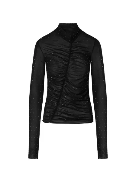 Stras tricou Liu Jo din tul negru