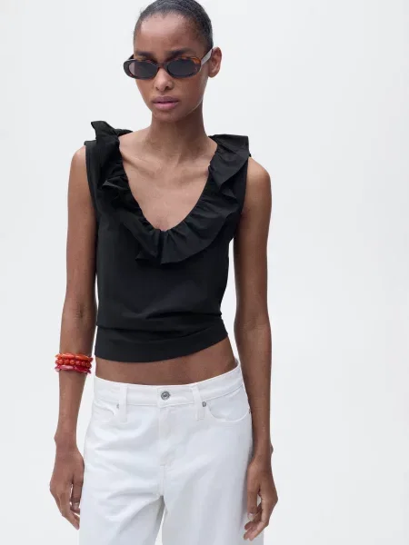 Топ MANGO чорний