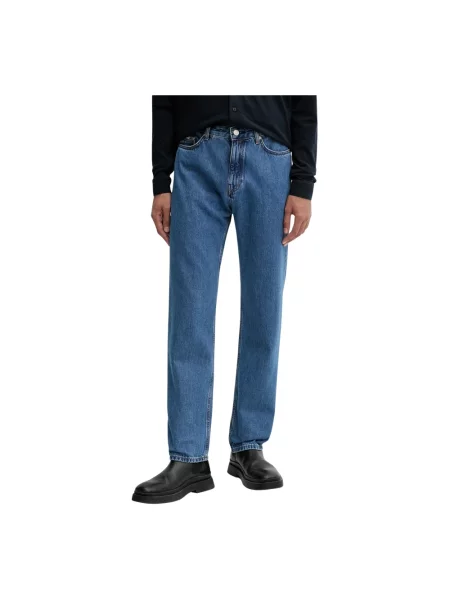 Jeansy straight leg Marc O'polo niebieskie
