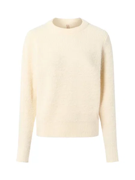 Soyaconcept® sweter z dzianiny z wełną Venche Kobiety Sztuczne włókno jednolity S beżowy