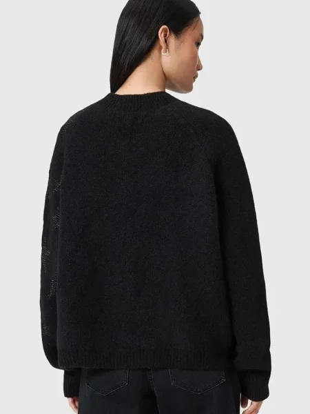 Светр із додаванням вовни AllSaints чорний