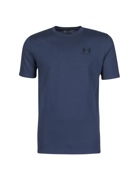 Tričko Under Armour Sportstyle Left Chest academy/black modré