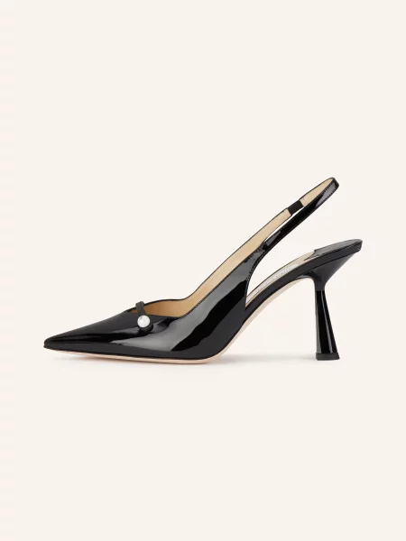 Lodičky Jimmy Choo s otevřenou patou černé