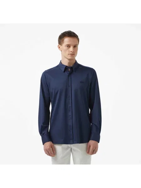 Lacoste Koszula Slim Fit granatowa