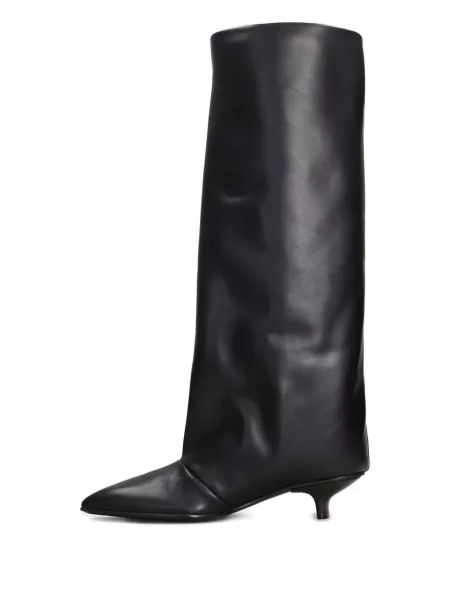 Botine Vicini din piele negru