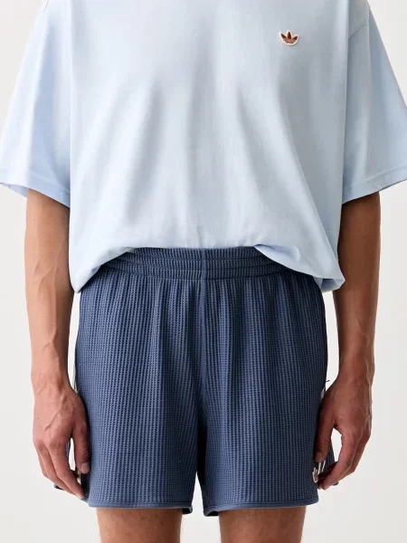 Adidas Originals trenirka kratke hlače z bombažem modra