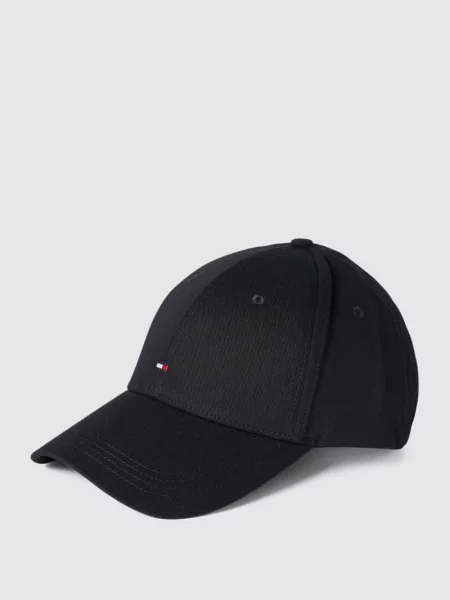 Czapka z wyhaftowanym logo Tommy Hilfiger czarna