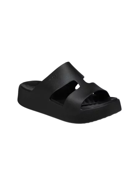 Pantofi Crocs cu platformă cu bretele negru