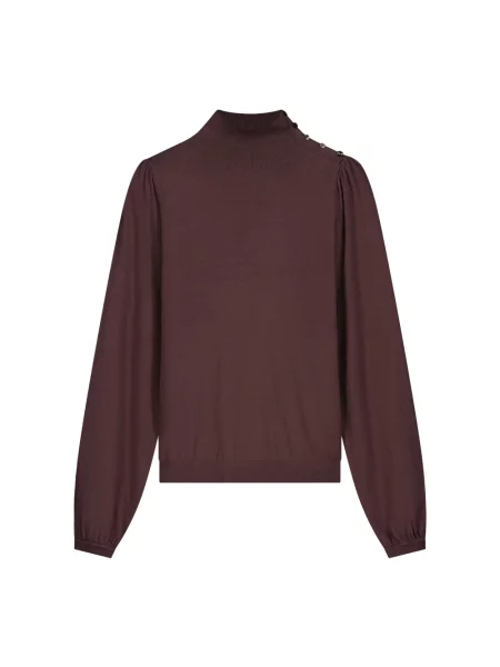 Sweter z golfem Fabienne Chapot brązowy