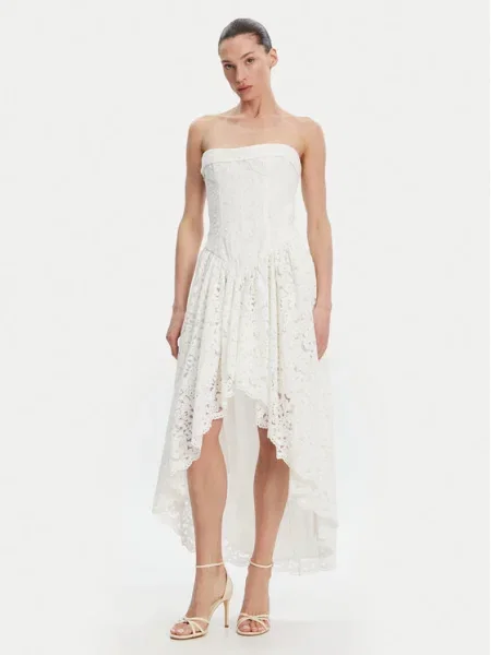 BARDOT Koktélruha Felicidad Strapless fehér
