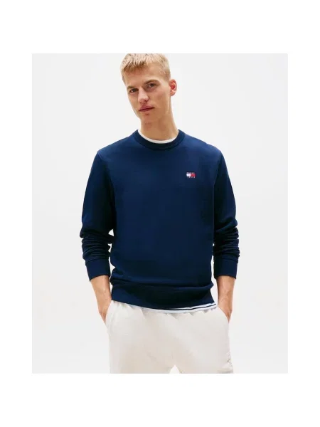 Bluza Tommy Jeans Regular Badge Granatowa M niebieska