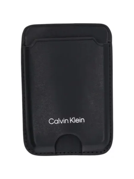 Wallet Calvin Klein Jeans Tech Essential Leather Case Black Universal černé