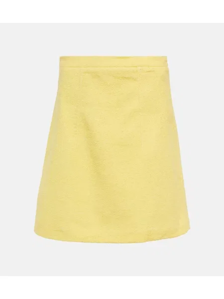 Spódnica Patou tweedowa żółta