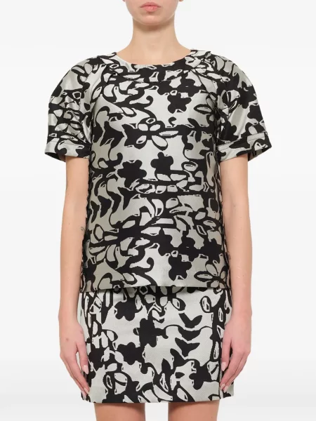 Scurt top Lanvin cu imagine cu imprimeu abstract
