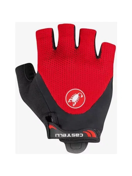 Rękawice Castelli Arenberg Gel 2 Rosso Corsa jaskrawoczerwone S czarne