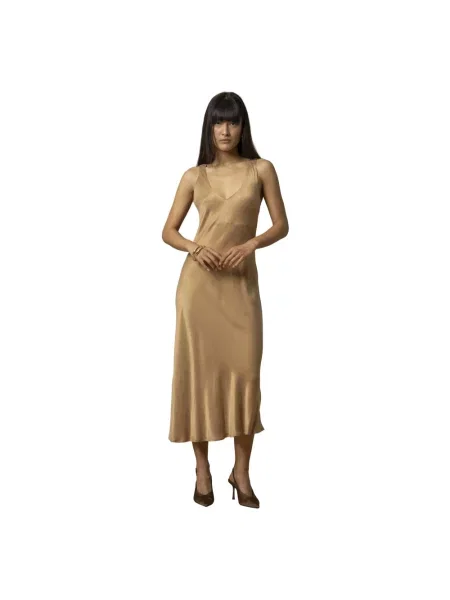 Sukienka wieczorowa Kocca elegancka brązowa