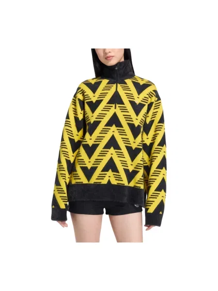 Dzianinowy wielobarwność sweter Adidas