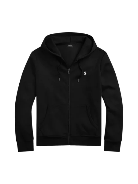 Bluza z kapturem Ralph Lauren Logo Full Zip S szara
