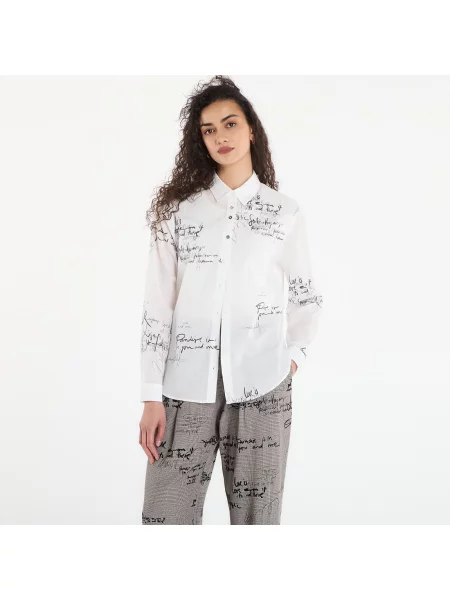 Πουκάμισο Desigual Cam Bask Shirt White M λευκό