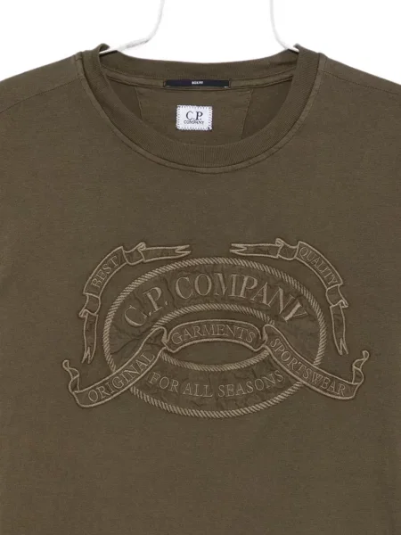 Lung tricou C.p. Company cu autograf verde