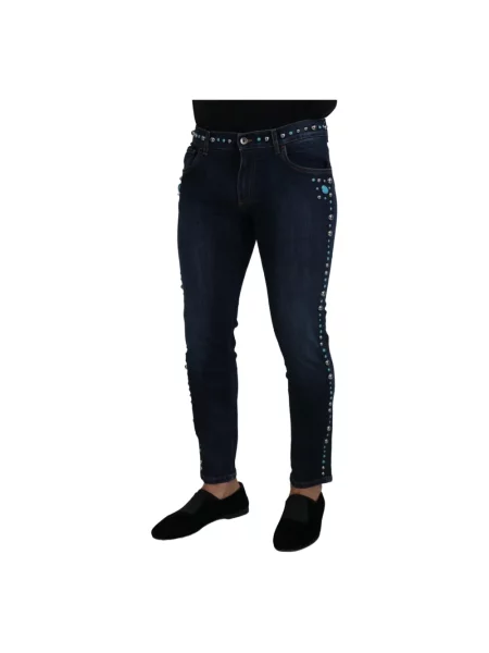 Jeansy Dolce And Gabbana niebieskie