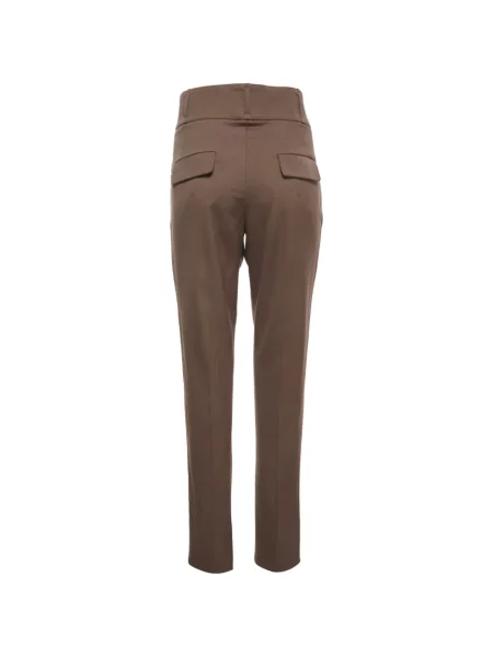 Cu centură pantaloni Brunello Cucinelli maro