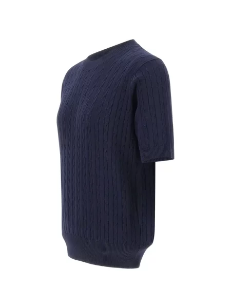 Tricou Kangra tricotate albastru