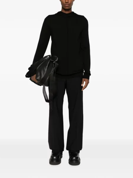 Pulover Rick Owens cu glugă negru