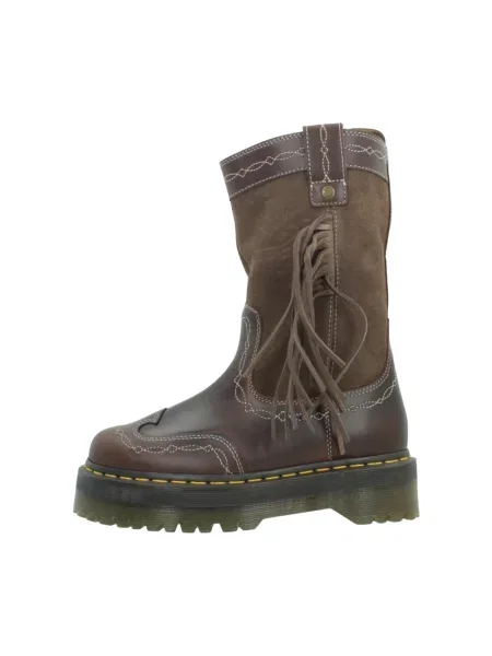 Kozaki Dr. Martens skórzane brązowe