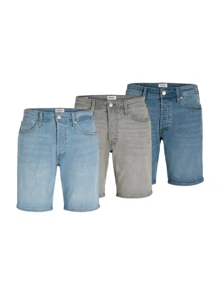 JACK & JONES Džíny JJIRICK JJORIGINAL modrá džínovina / světlemodrá / džínová šedá