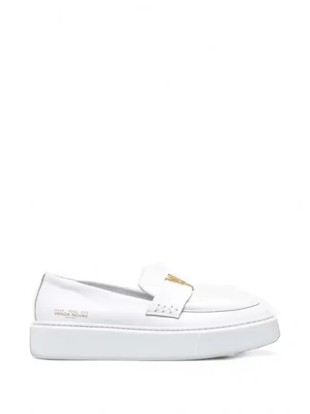 Pantofi loafer Vanda Novak cu platformă alb