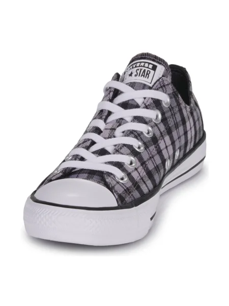 Kockás félcipő Converse szürke