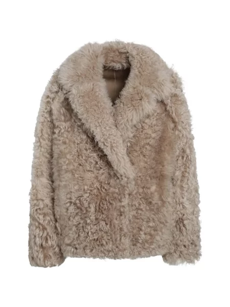 Haină din piele de oaie Blancha din piele de oaie