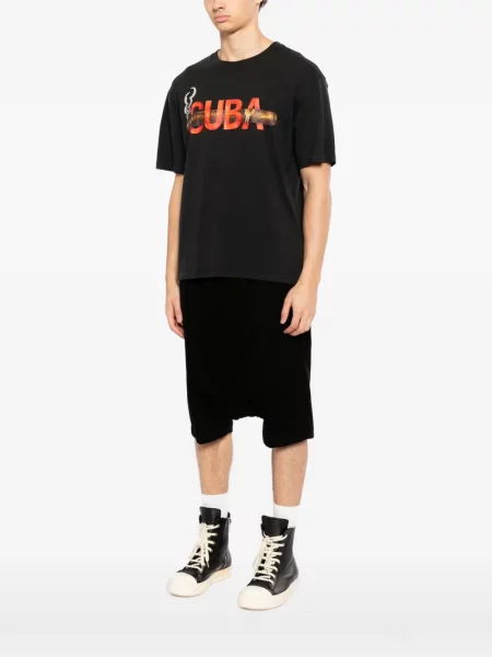Grafic tricou Melt cu imagine negru